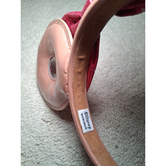 Disney BaubleBar Donut Minnie Mouse Ears Headband Pink Glitter Sparkle - Picture 6 of 6